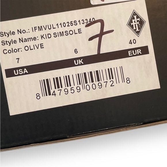 NWB Iron Fist Kid Simsole Sneakers in Olive Black Unisex Woman 9 Men 7 - Picture 13 of 13